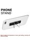 4 Pcs Finger Strap Phone Holder Elastic Grip Stand for Phones/Tablets (Black, Silver) - 4