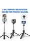 2022 upgraded Portable 33 Inch Aluminum Alloy Selfie Stick iPhone Selfie Tripod Stand - 2
