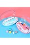 Baby Nail Clippers, Safe Electric Baby Nail File Kit for Newborns, Toddlers, Toes and Nails Care, Polishing and Trimming, 6 Grinding Heads and LED Light, Pink - 2