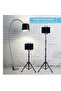 Telescopic Tripod Tablet Stand for Tablets 6" to 13" Tablet Floor Stand for IPad 12.9" Mobile Phone Stand (Adjustable, BLACK 01) - 3