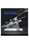 Laptop Stand, Ergonomic Height Angle Adjustable Computer Holder for Laptops 11-17" - Silver - 7