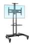 Mobile TV Stand With Lockable Wheels For 32-65 Inch TVs Black