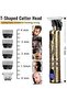 Beard Trimmer for Mens, Rechargeable Electric Hair Clippers with LCD Screen, Titanium Precision T Blade Trimmer - 6
