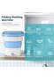 Compact 1.8 kg Portable Folding Washing Machine – 135W Lightweight, Space-Saving Design, White/Blue - 4