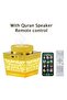 Quran Speaker & Mini Incense Burner Bakhoor Remote Control Bluetooth Speaker Night Light Gold - 3