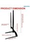 Universal TV Stand, Tabletop TV Stand Mount, 3 Settings Height Adjustable TV Base for 32-75 inch TVs - 2