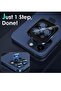 iPhone 15 Pro - iPhone 15 Pro Max Camera Lens Protector, 9H Tempered Glass Camera Cover Screen Protector Metal Individual Ring for iPhone 15Pro 6.1 inch iPhone 15 ProMax 6.7 inch (Blue Titaniu - 2