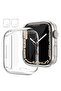 [2 Pack] Clear Case for Apple Watch Series 7 41mm, Screen Protector, PU HD Ultra-Thin Cover