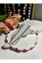 Cıvıl Cıvıl Colorful Steel Anklet with Dangle Bead Detail - Summer Anklet (Elegant Chain) - 3