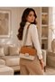 Leather Shoulder Bag with Matching Wallet | Women's Crossbody Chain Handbag | Premium Leather Purse | 25 × 17 × 7 cm - 2