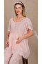 Buttoned Collar, Guipure Detailed, Short Sleeved, Stylish Maternity & Postpartum 3-Piece Pajama Set - 2