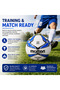 Vantaggio Football Size 5 Training & Match Soccer Ball – White/Blue - 5