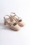 Beige Patent Leather Women's Shoes Tr16Ms05B - 3