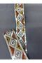 Ethnic Motif Sequin Embroidered Decoration Strip (Silver-Green) - 1 Meter - 3