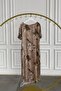 Plus Size Patterned Tencel Dress with Slit Detail on the Sides and Self-Tie Belt - 2