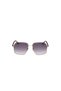 Shiny Rose Gold Uv400 Metal Female Sunglasses - 2