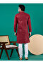 Mens Thread & Sequins Work Cotton Kurta Set - 3
