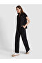 Black Flare Fit Modal Blend Sweatpants 50325430-Vr046 - 3