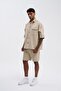 Men's Gabardine Shirt Light Beige - 5