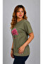 BASKILI BASIC T-SHIRT HAKİ RENK