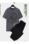Unisex Oversize Shorts Set Short Sleeve T-Shirt Comfortable Fit Summer Casual Sports