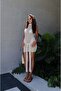 Ecru Ostin Short Beach Dress with Tie Detail - 3