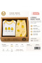 100% Cotton 2 Piece Baby Set Yellow Chick Patterned Bodysuit and Pants Set 0-3-6-9 Months Newborn - 6