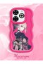 Infinix Smart 8 Plus Compatible Case Camera Protector Red Silicone Couple Phone Case Girl Pattern - 2