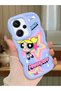Redmi Note 13 Pro Plus 5g Compatible Case with Camera Protection Blue Silicone Couple Phone Case Powerpuff Pattern