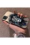 Oppo A15 Compatible Silicone Edge Hard Back Case Couple Phone Case Lion Pattern - 2