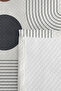 Geometric Gray Modern Young Room Single Pique Set-Ecru Mink 160X220 cm Quilted Bedspread - 7