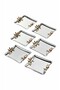 Elegante Noir Duo Bacche Rosso Kulp Patterned Chrome Presentation Promise Engagement Tray, 22X16Cm