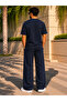 Men's Set Pitircik Fabric Cycling Collar T-Shirt & Bottom Top Set - 3