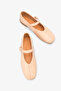 Giela Women's Genuine Leather Ballerinas - Nude - 3