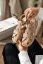Patrada Women's Beige Suede Ankle Strap Buckle Casual Sandals - 6