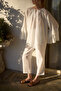 Oversize Tunic and Pants Set with Volan Sleeves - 3