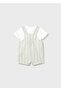 Newborn Baby Boy Linen Salopet Suit Beige - 2