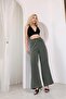 Aurea Women's Comfortable Tencel Pants with Elastic Waist and Wide Legs - 5
