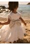 Mayoral Abel Lula Baby Girl Lace-Up Evening Dress White - 2