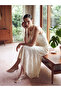 White Crew Neck Asymmetrical Cut Lace Dress - 6