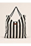Tote Rota Daily Fabric Bag Lined Inner Pocket Cotton Twisted Column Bag - 3