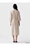 Nevavm Lace Pocketed Slit Muslin Shirt Dress - 4