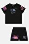 Toddlers Boy 2 Pieces Graphic Print T-Shirt And Shorts Set, Black - 2