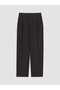 Elastic Waist Linen Blend Women's Trousers (S6)