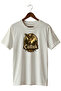 Men's Vintage Hunter T-Shirt with Skull and Nature Illustration Print