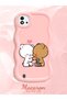 Realme C20 Compatible Case Camera Protector Pink Silicone Couple Phone Case Cute Pattern - 2