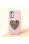 Redmi Note 10 Pro Compatible Case with Camera Protector Pink Silicone Couple Phone Case with Heart Pattern