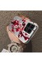 Poco F8 Pro 5g Compatible Silicone Edge Hard Back Case Couple Phone Case with Floral Pattern - 4