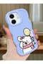 Infinix Smart 9 Compatible Case Camera Protector Blue Silicone Couple Phone Case Cat Pattern