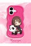 iPhone 17 Compatible Case Camera Protector Red Silicone Couple Phone Case Panda Pattern - 2